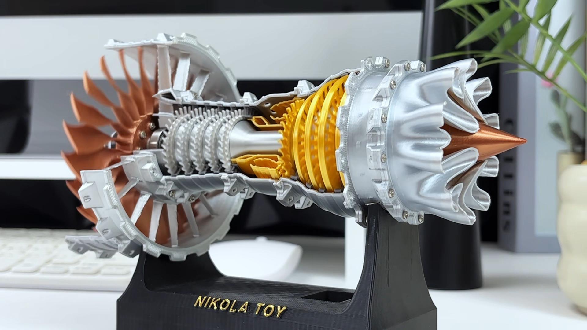 Amazon.com: NIKOLATOY TR900 Turbofan Jet Engine Model-3D Printer